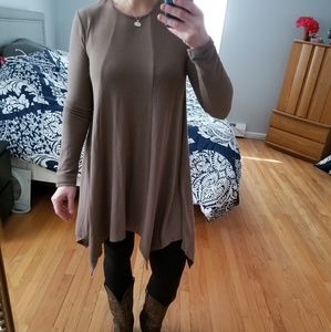 Chic mocha sweater dress